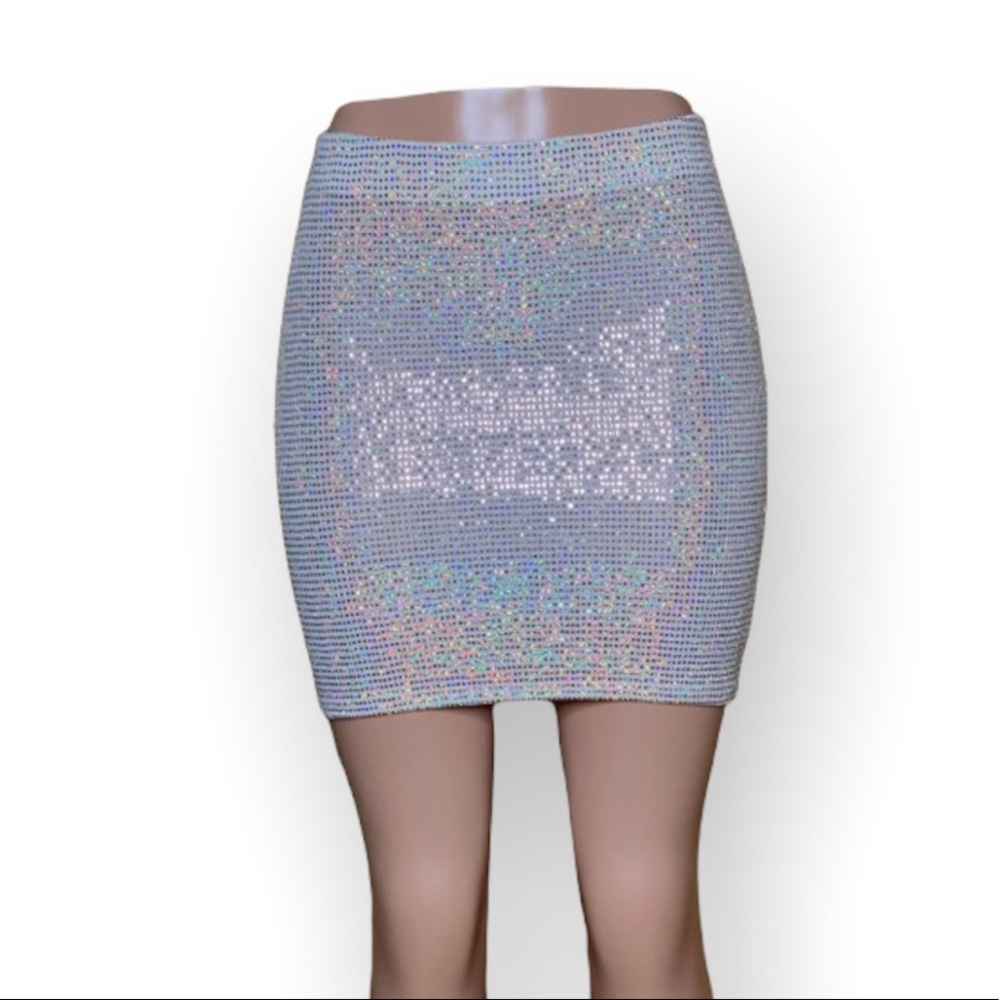 Perfect NYE sequined mini skirt
